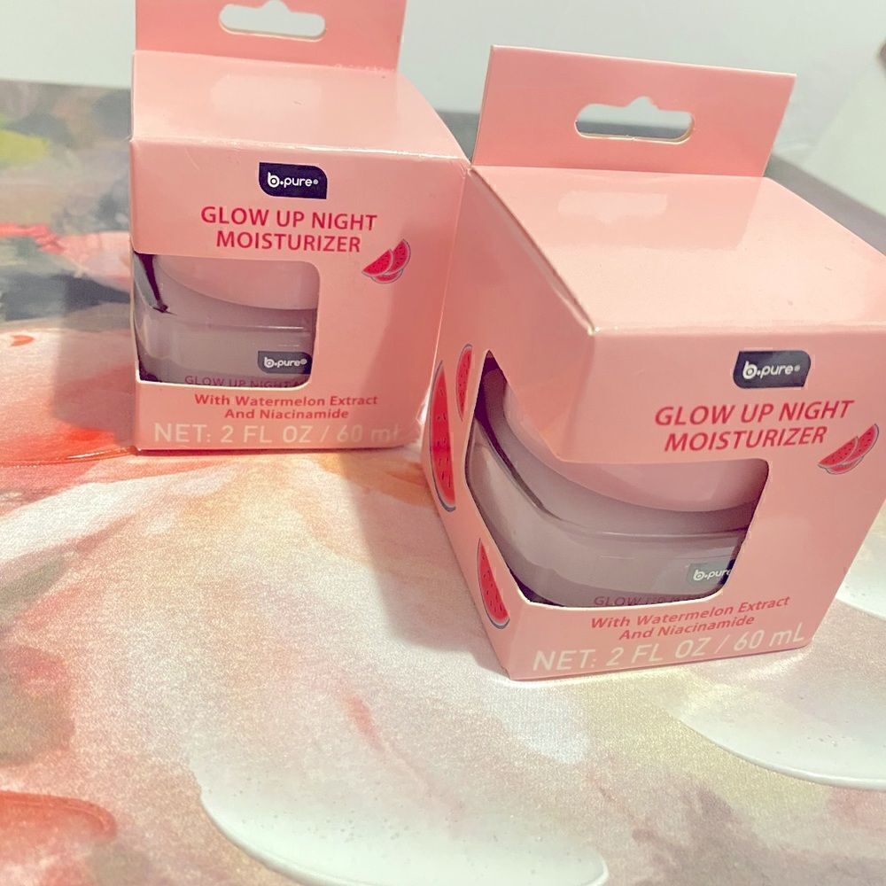 💥B- Pure  Glow  up night moisturizer with watermelon 🍉Extract and niacin…